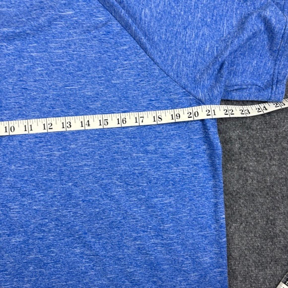 NIKE Men’s Dri-Fit Blue Heathered Swim short sleeve Shirt UPF 40+ size: Medium - Picture 5 of 5